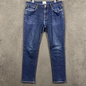 Sid Mashburn Jeans Mens 36x34 Blue Clift Straight Leg Dark Wash Denim Pants